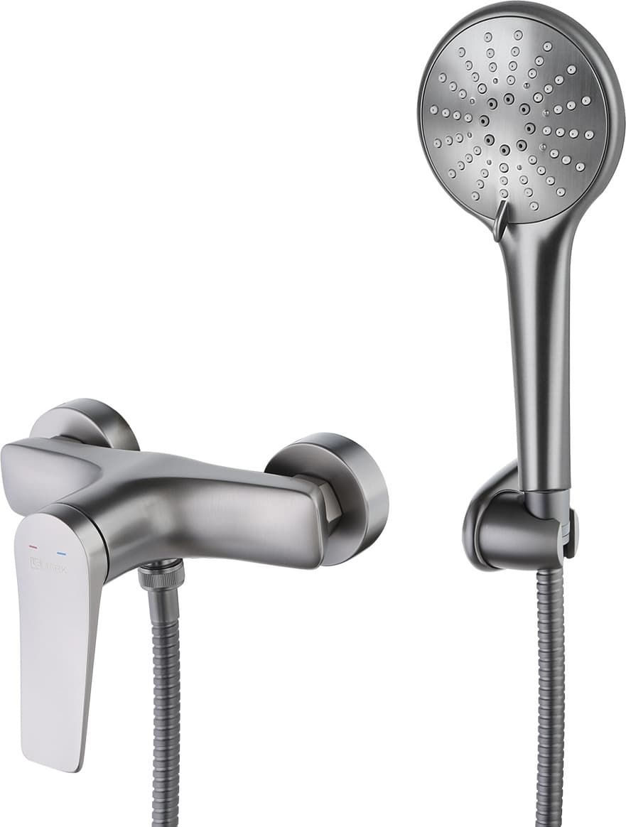 Смеситель для душа Lemark Bronx LM3703, латунь, цвет черный