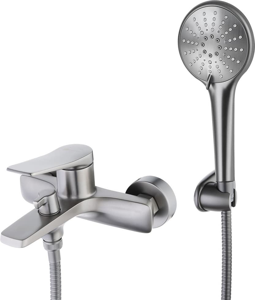 Смеситель для ванны Lemark Bronx LM3714, латунь, цвет черный