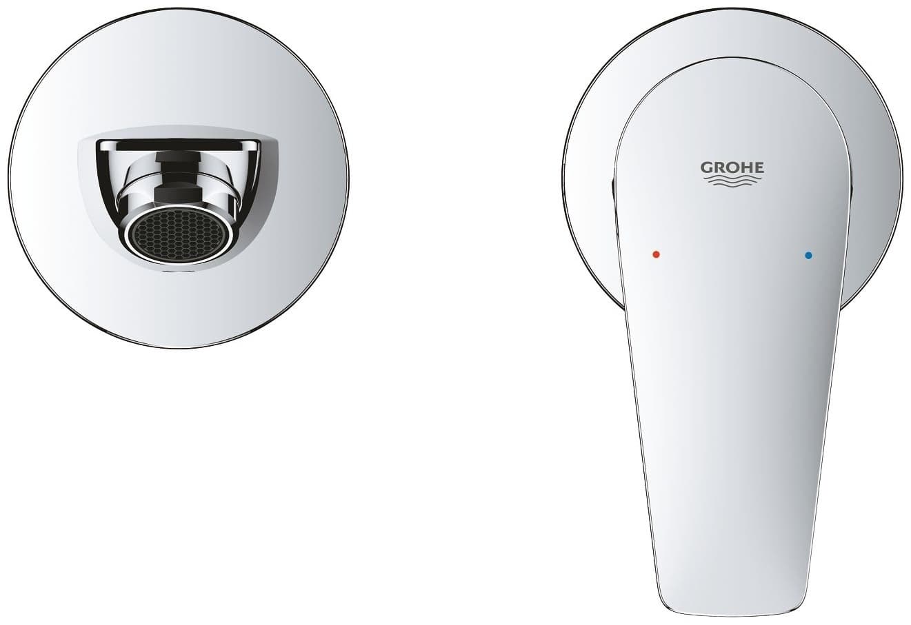 Смеситель для раковины (умывальника) Grohe BauEdge 20474001, однозахватный