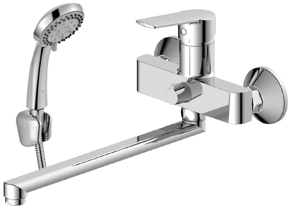 Смеситель для ванны DecoRoom DR22043, латунь, цвет хром