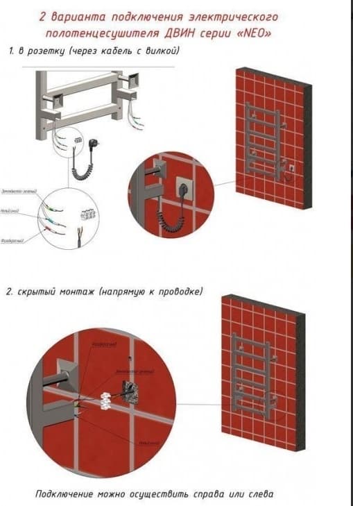 Полотенцесушитель электрический Двин 4657763757434, лесенка 40x100 см