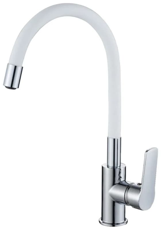 Смеситель с гибким изливом DecoRoom DR22022, латунь, цвет черный