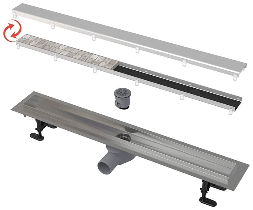 Alcaplast трап APZ13-DOUBLE9-650 (7.1х55 см)