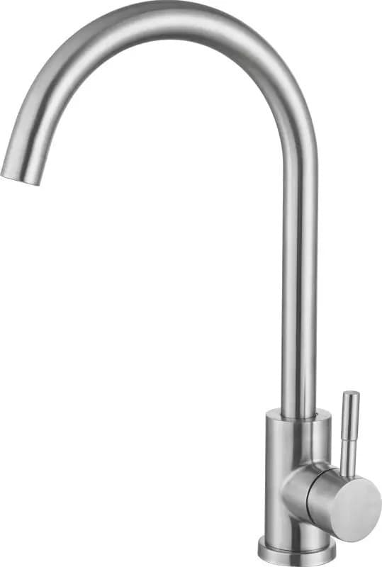Смеситель для кухни Haiba HB71304-3, латунь, цвет серебристый