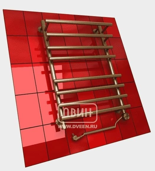 Полотенцесушитель электрический Двин F primo electro 80/50, лесенка 50x80 см