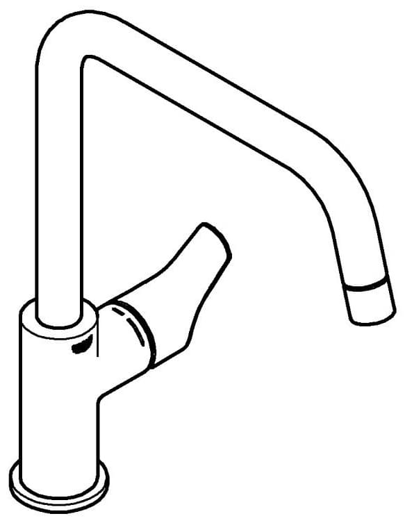 Смеситель для кухни (мойки) Grohe Eurosmart 30567000, однозахватный