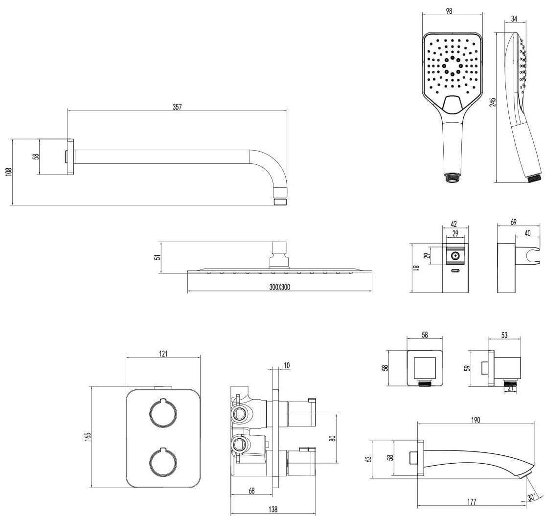 Lemark душевая стойка Yeti LM7842C