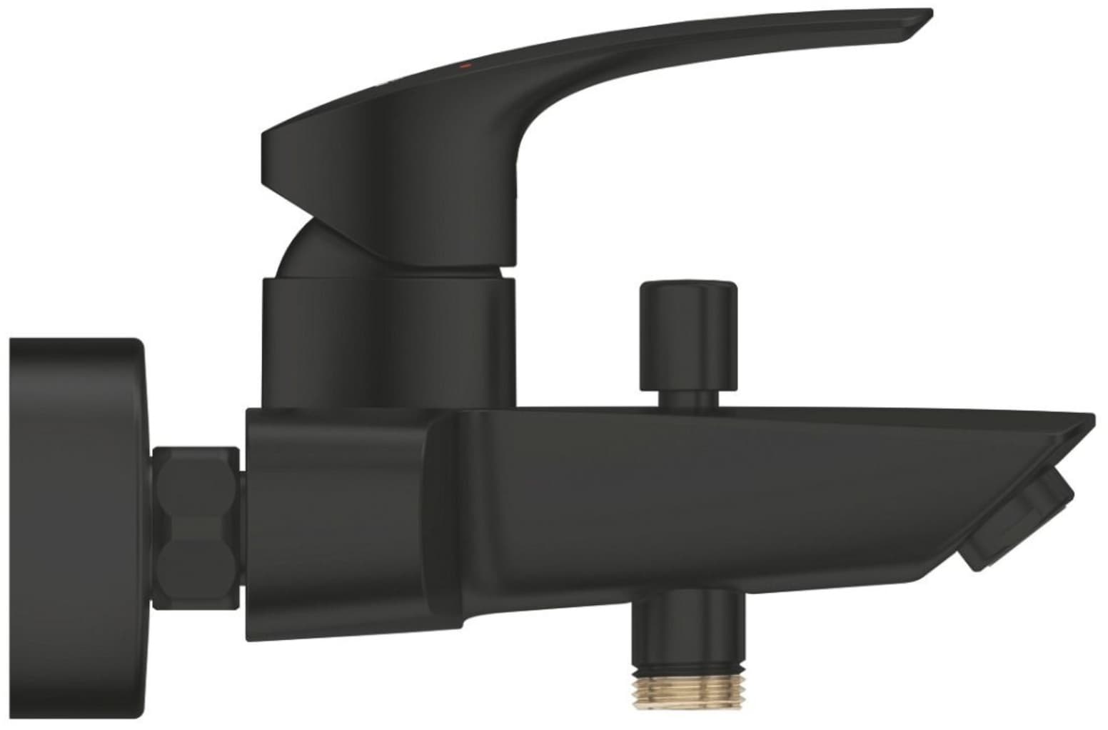 Смеситель для ванны Grohe 333002433 Eurosmart, нержавеющая сталь, цвет черный