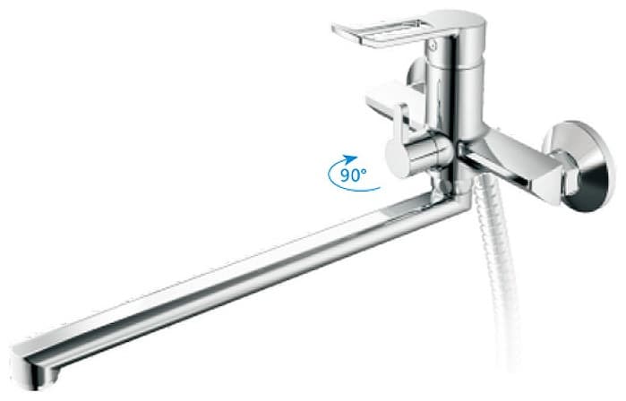 Смеситель для ванны Haiba HB22556, латунь, цвет хром