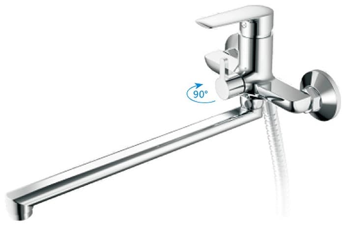 Смеситель для ванны Haiba HB22563, латунь, цвет хром