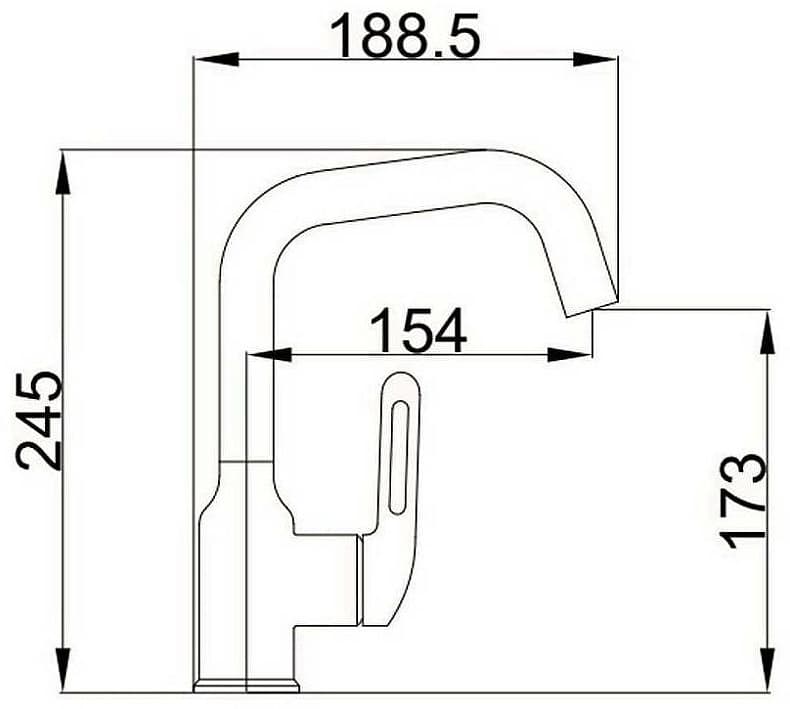 Смеситель для раковины (умывальника) Haiba HB10825, однозахватный