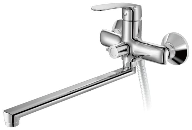 Смеситель для ванны Haiba HB22183, латунь, цвет хром