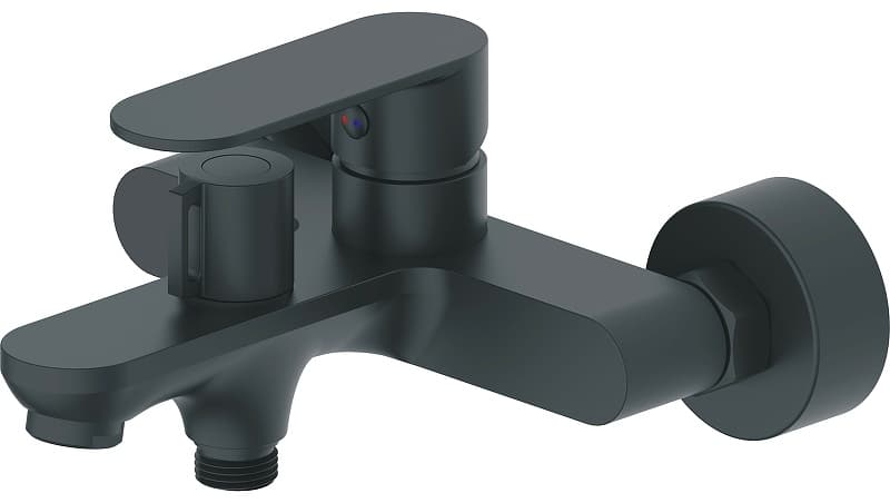 Смеситель для ванны Haiba HB60590-7, латунь, цвет черный