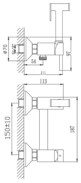 Haiba гигиенический душ HB5510