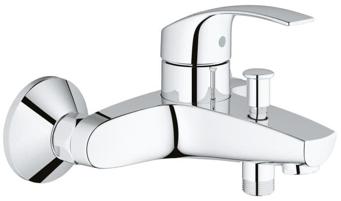 Смеситель для ванны Grohe EuroSmart New 33300002, латунь, цвет серебристый