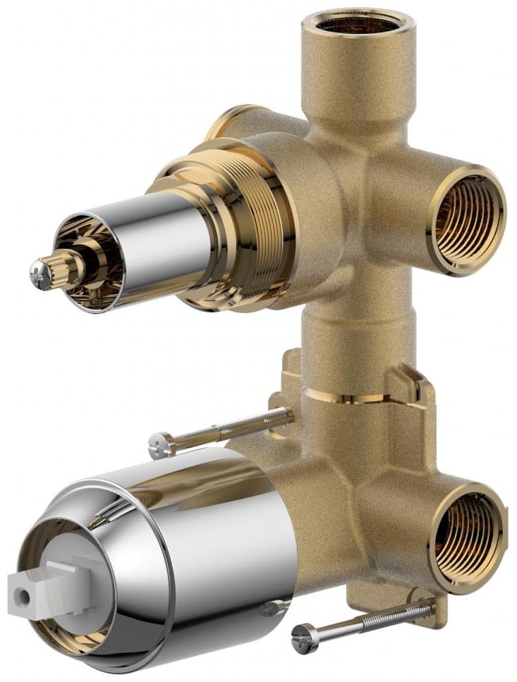 BRAVAT скрытая часть смесителя для ванны Built-in D982CP-B-ENG (2 функции)