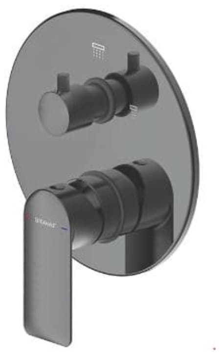 Смеситель для ванны BRAVAT Eddie матовое золото F6369402RBG-01-ENG, однозахватный