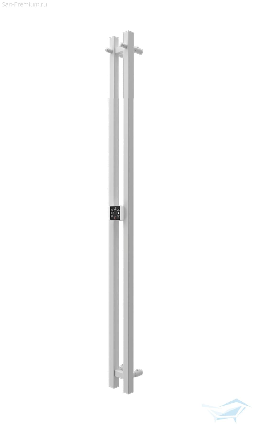 Полотенцесушитель электрический Beste IDEAL DUO проф 1600 крашеный (RAL 9003 матовый), I-образный 114x160 см