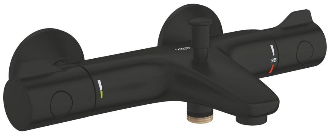 Смеситель для ванны Grohe Grohtherm, латунь, цвет черный