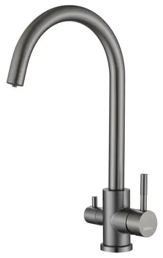 Смеситель для кухни Haiba HB43828-3, латунь, цвет графит