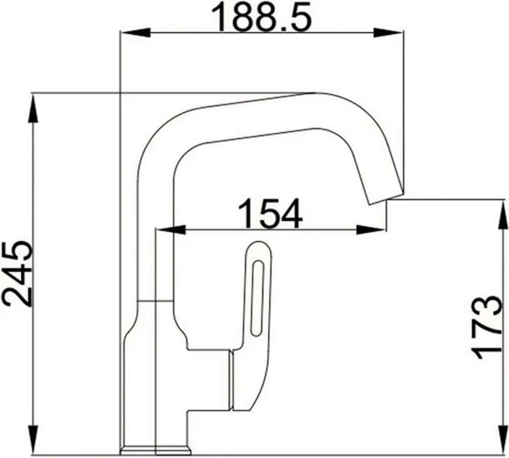 Смеситель для раковины (умывальника) Haiba HB 10825, однозахватный
