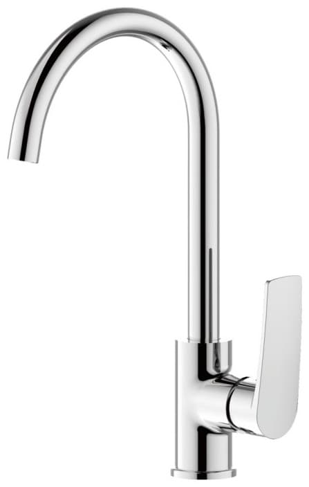 Смеситель для кухни Haiba HB 70587, латунь, цвет серебряный