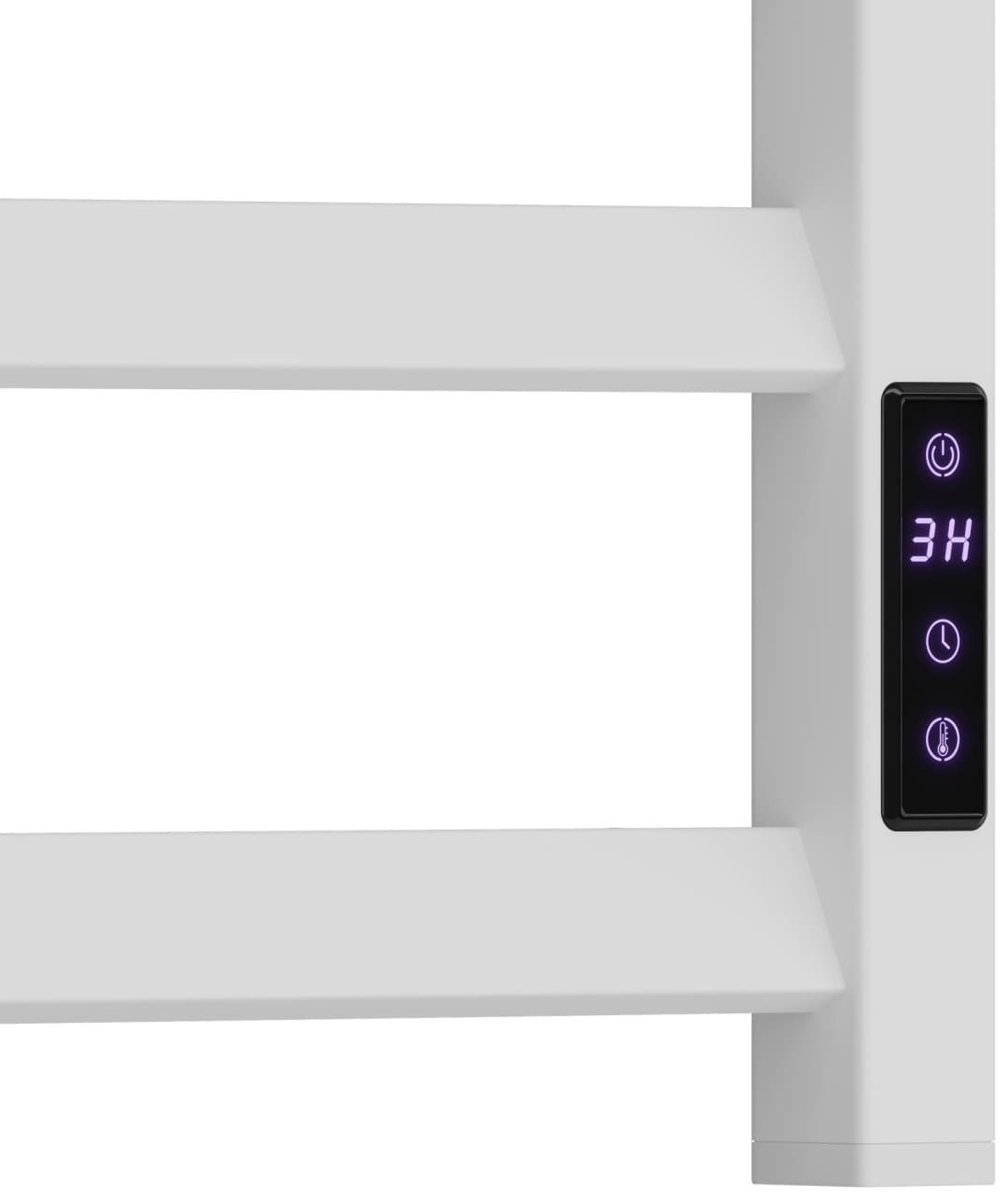 Полотенцесушитель электрический POINT White House Point Атлант PN18846W П6 400x600, диммер справа, белый, лесенка 43x60 см