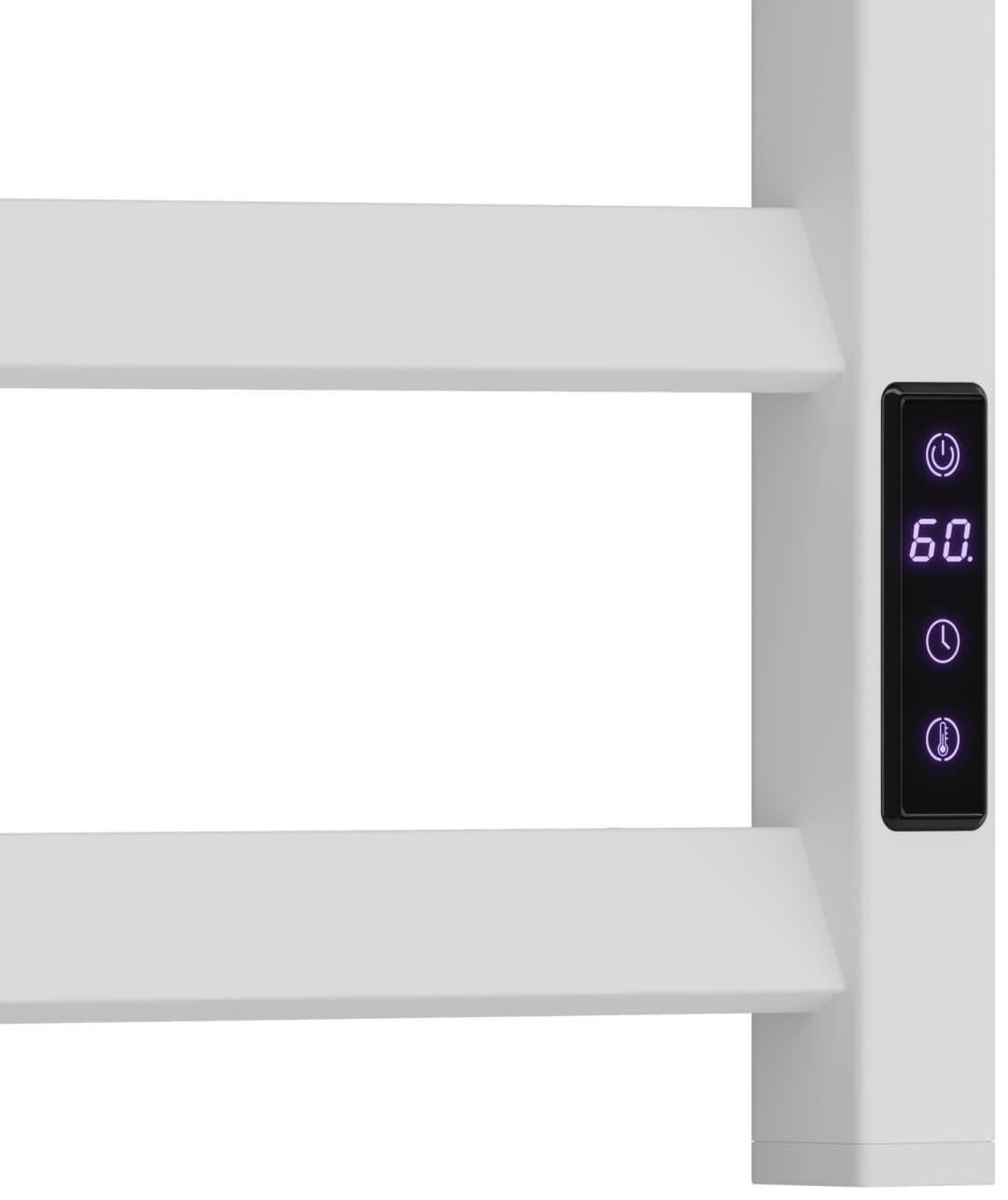 Полотенцесушитель электрический POINT White House Point Атлант PN18846W П6 400x600, диммер справа, белый, лесенка 43x60 см