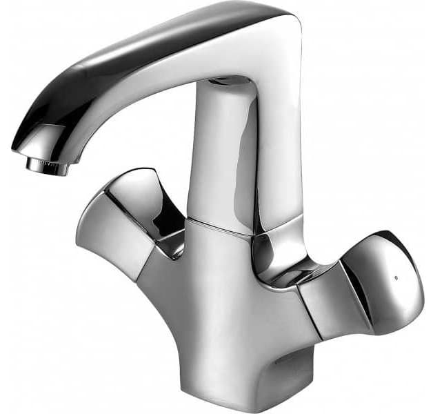 Смеситель для раковины (умывальника) BRAVAT Whirlpool F178112C, двухзахватный