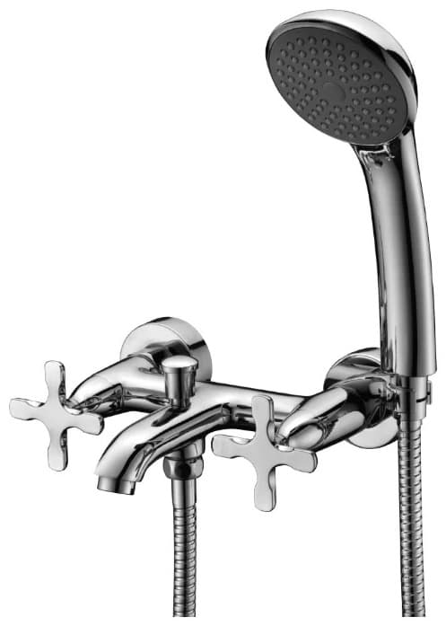 Смеситель для ванны с душем Lemark Duetto LM5712C, двухзахватный