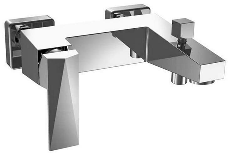 Смеситель для ванны с душем BRAVAT Iceberg F676110G-01 Gold, однозахватный