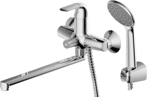 Смеситель для ванны с душем BRAVAT Fit F6135188CP-LB-RUS, однозахватный