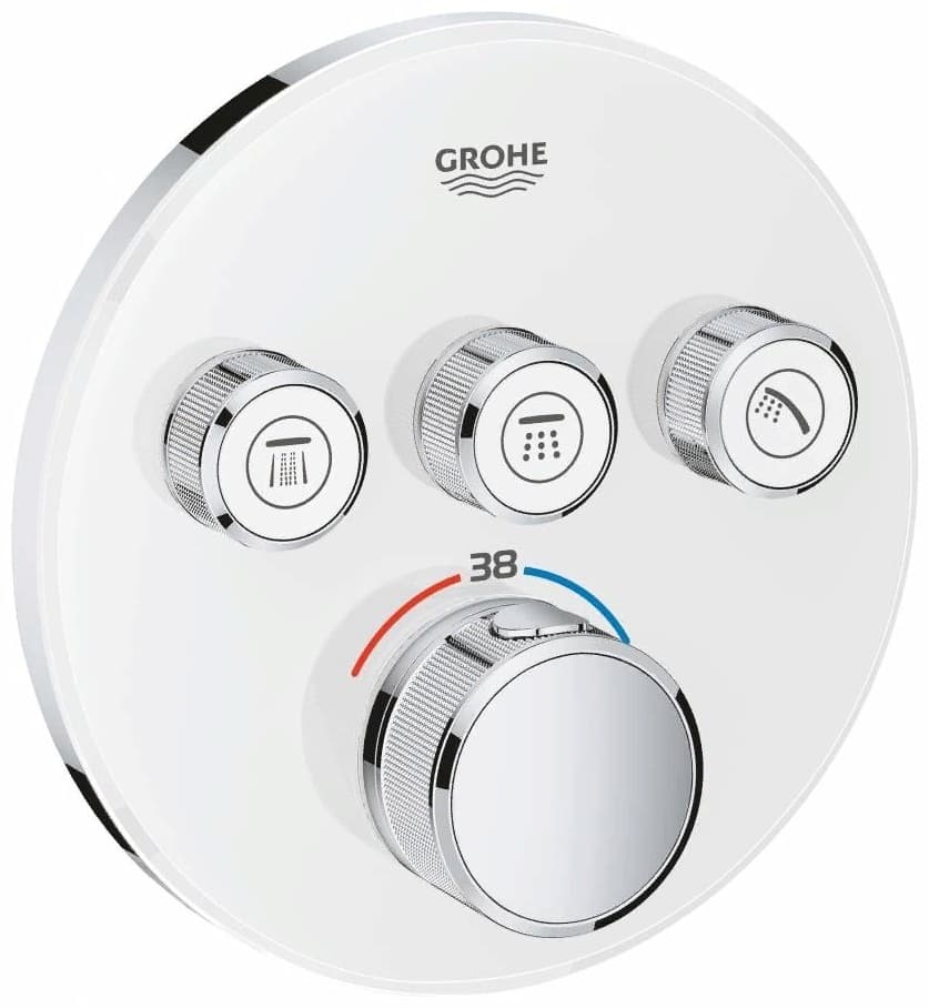 Смеситель для ванны с душем Grohe Grohtherm SmartControl 29121000, однозахватный