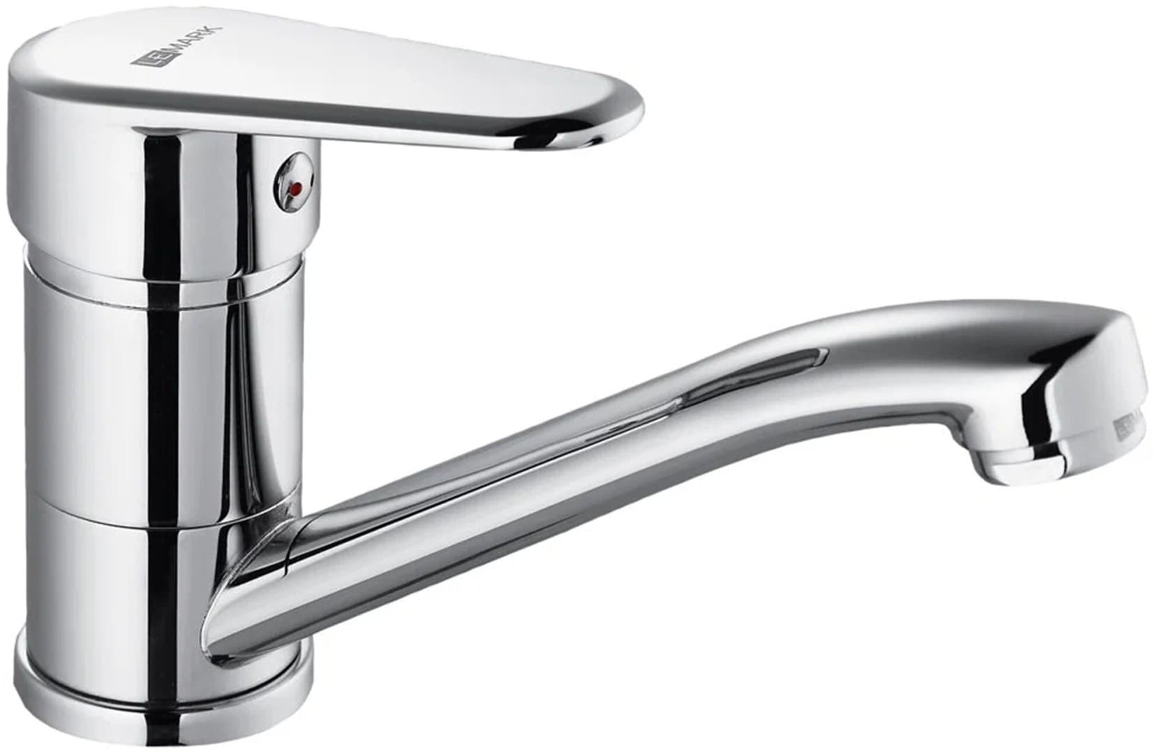 Смеситель для раковины (умывальника) Lemark Point LM0307C Silver, однозахватный