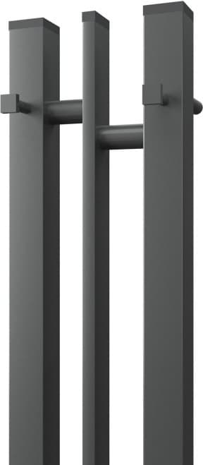 Полотенцесушитель электрический POINT Фрея PN20712GB П2 100x1200 диммер слева, графит блеск, I-образный 10x120 см