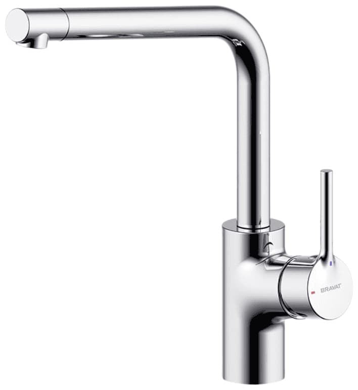 Смеситель для кухни BRAVAT Affability F7172217CP-ENG, латунь, цвет хром