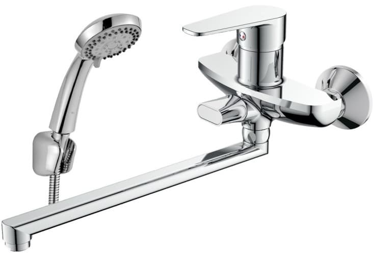 Смеситель для ванны DecoRoom DR72043 , латунь, цвет хром