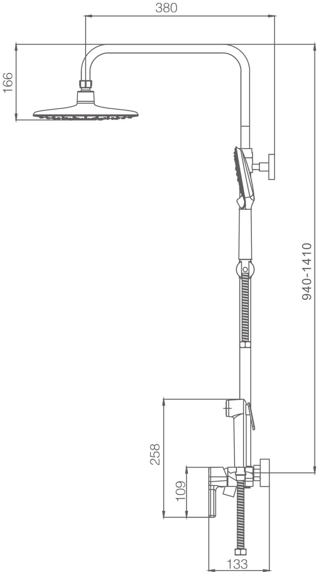 Haiba душевой набор (гарнитур) HB24814-7