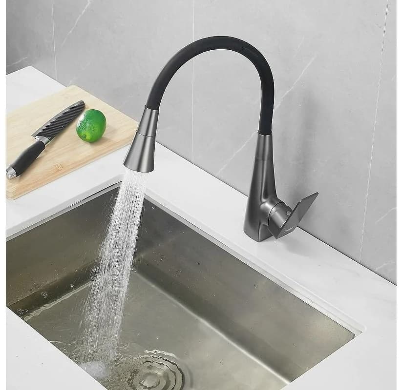 Смеситель для кухни Haiba HB73823-3, латунь, цвет хром