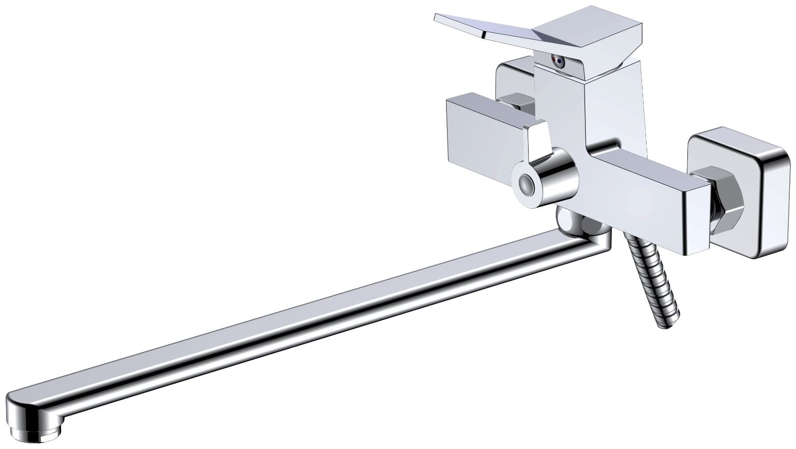 Смеситель для ванны Haiba HB22818, латунь, цвет хром