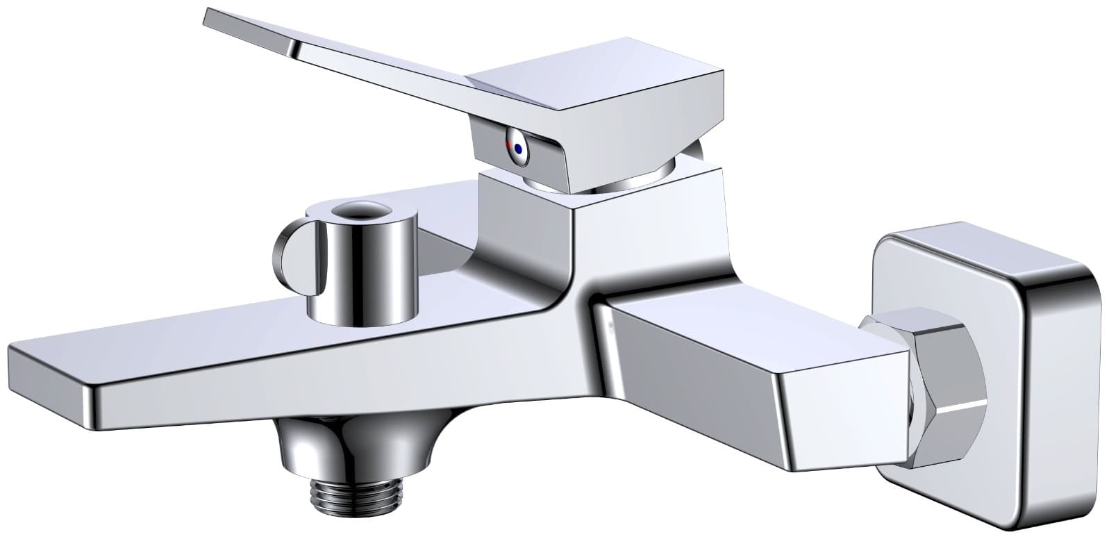 Смеситель для ванны Haiba HB60818-7, латунь, цвет черный