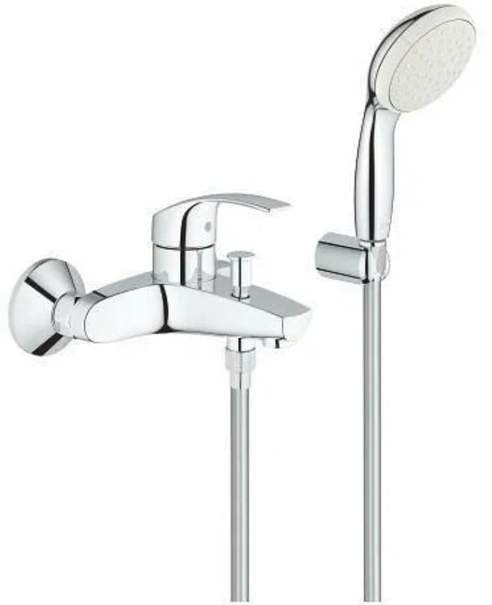 Смеситель для ванны Grohe Eurosmart New 3330220A, латунь, цвет хром