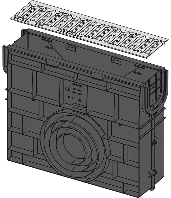 Alcaplast трап avz101-r101s (44х53 см)