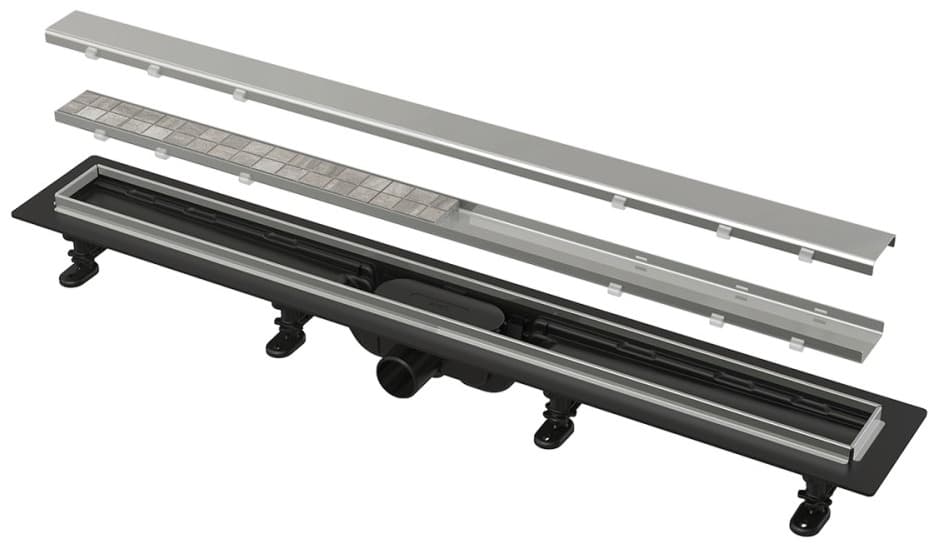 Alcaplast заглушка желоба нержавеющая сталь, Alca Plast APZ20-650 черный 1 шт