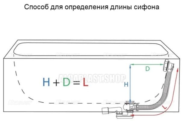 Сифон Alcaplast A155K-55 52 мм