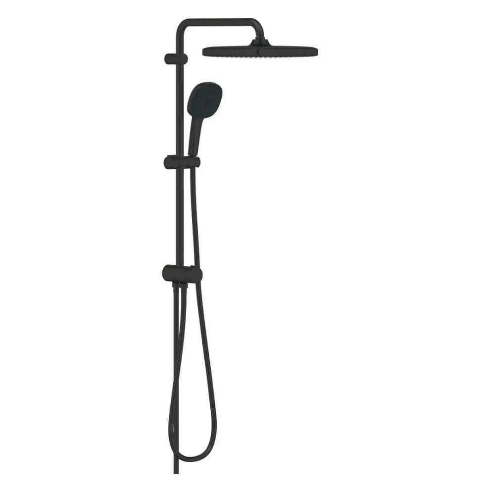 Душевая система с переключателем, без смесителя, черный Grohe Tempesta 250 Cube 269762431