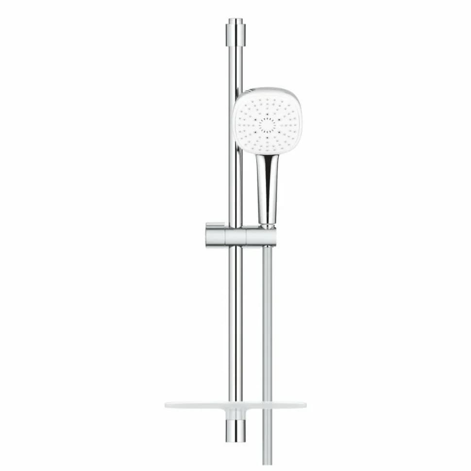 Набор для душа GROHE Tempesta Cube 110, 3 режима струи, с полочкой, хром (27576003)