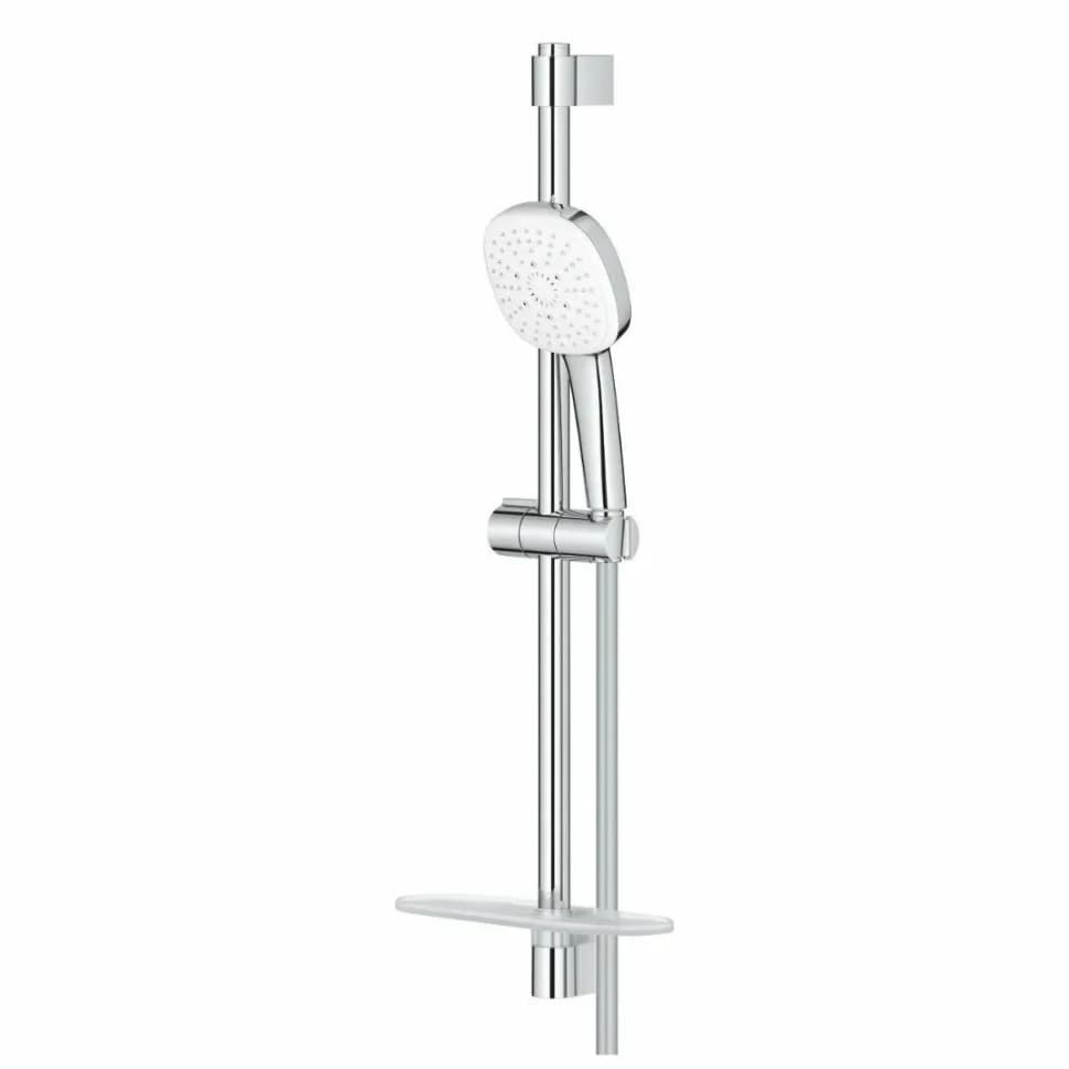 Набор для душа GROHE Tempesta Cube 110, 3 режима струи, с полочкой, хром (27576003)
