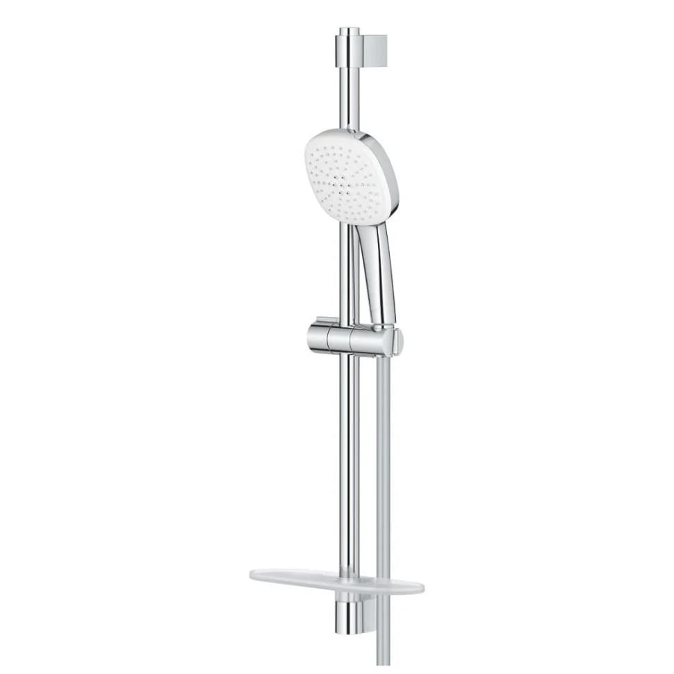 Набор для душа GROHE Tempesta Cube 110, 2 режима струи, с полочкой, хром (26907003)