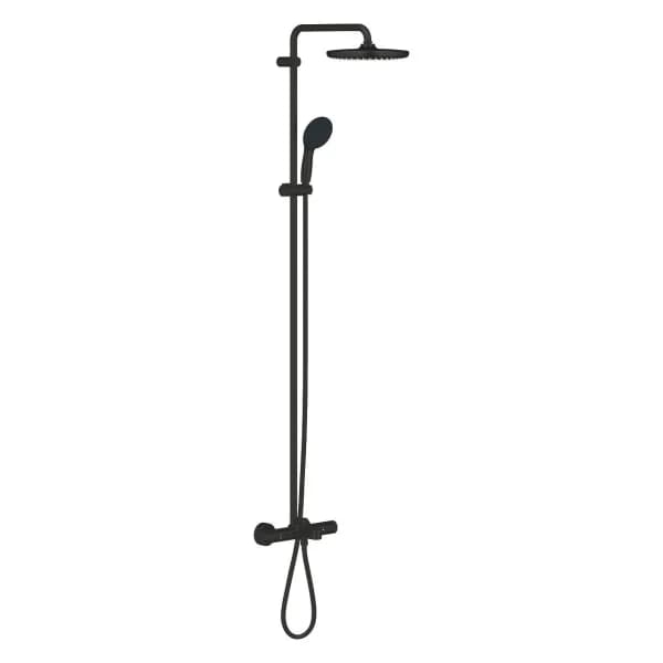 Верхний душ, круглый, черный Grohe Tempesta 250 266682430